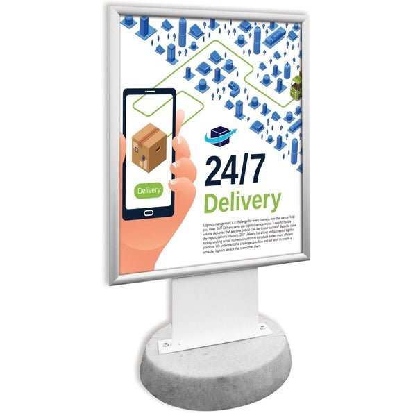 Concrete-Base Forecourt Poster Display
