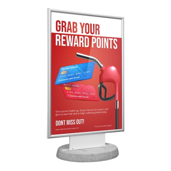 Concrete-Base Forecourt Poster Display – product photograph 3
