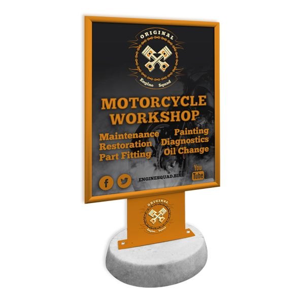 Concrete-Base Forecourt Poster Display – product photograph 4
