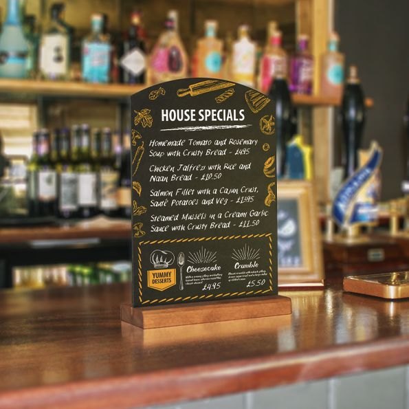 Counter & Table Top Chalkboards – product photograph 4