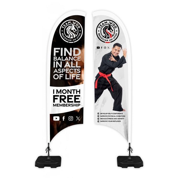 Feather Flag – Double Sided – product photograph 2