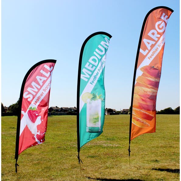 Feather Flying Banner – Single Sided – product photograph 2