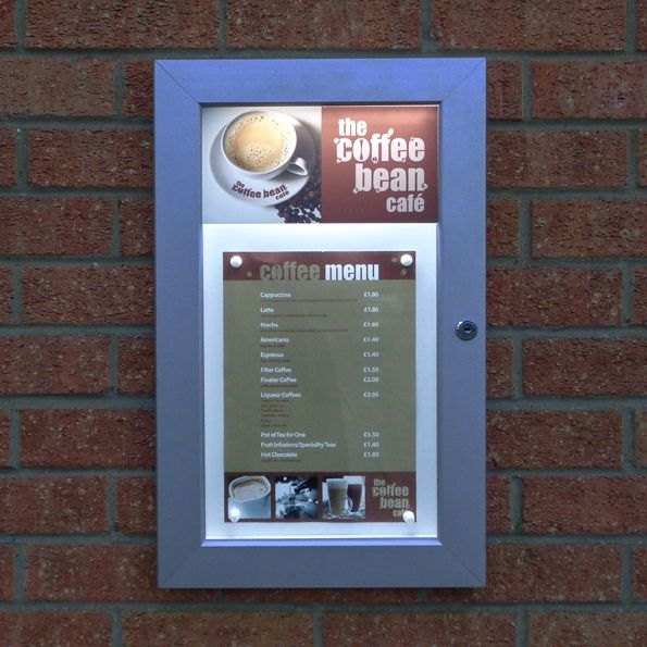 Illuminated Lockable Menu Case – product photograph 5