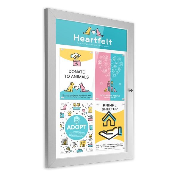 Lockable Outdoor Menu Case – product photograph 4