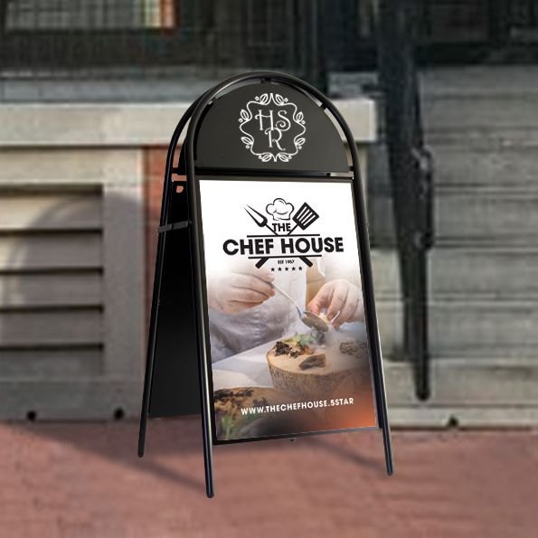 Magnetic Poster A-Board with Header – product photograph 2