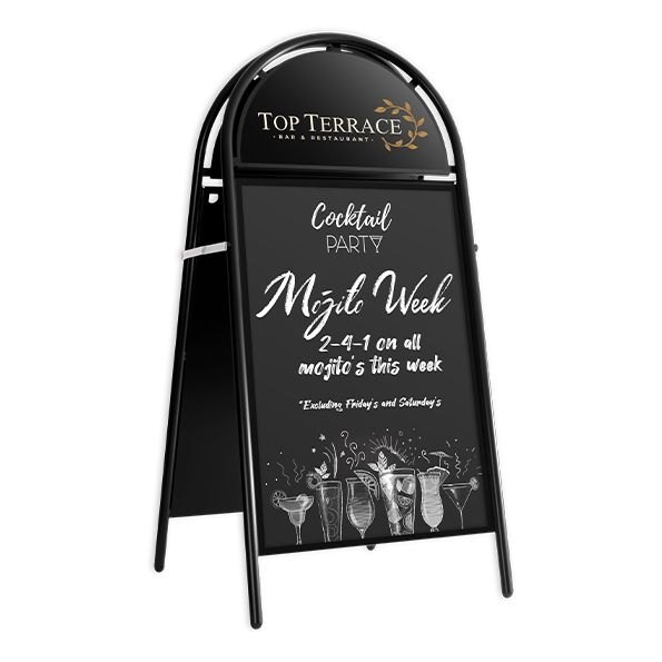 Magnetic Poster A-Board with Header – product photograph 4