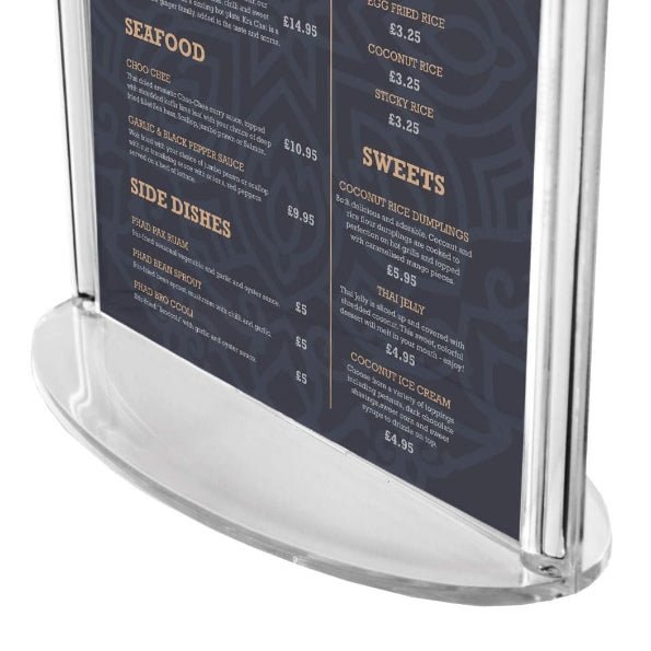 Oval-Base Menu Holder – product photograph 4
