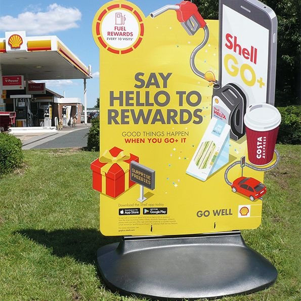 Quick-Change Sleeve Forecourt Sign