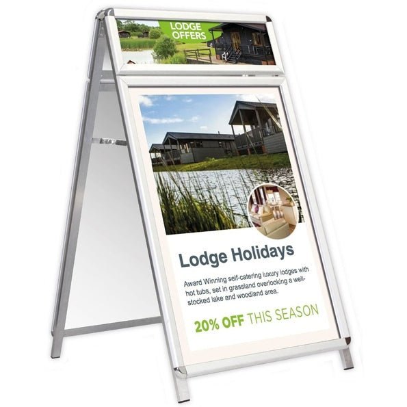 Snapframe Poster A-Board with Header – A1