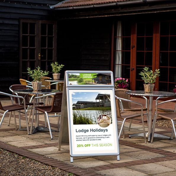 Snapframe Poster A-Board with Header – A1 – product photograph 2