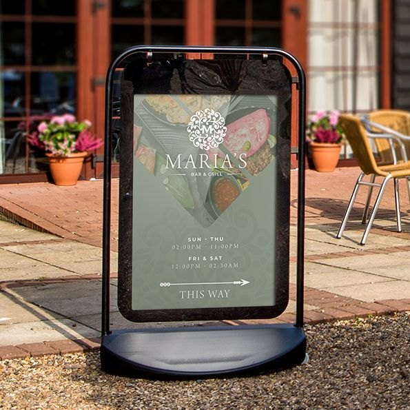 Swing Pavement Sign – 20" x 30" – product photograph 2