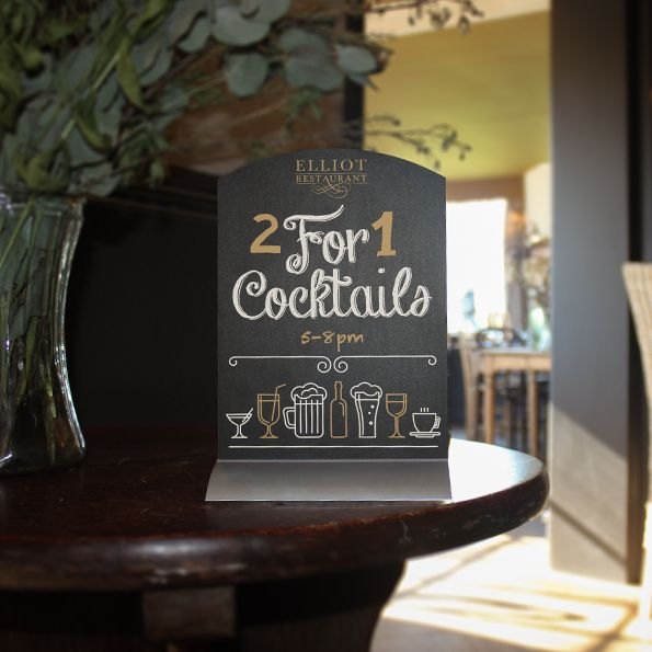 Table-Top Chalkboard with Grip Base – product photograph 2