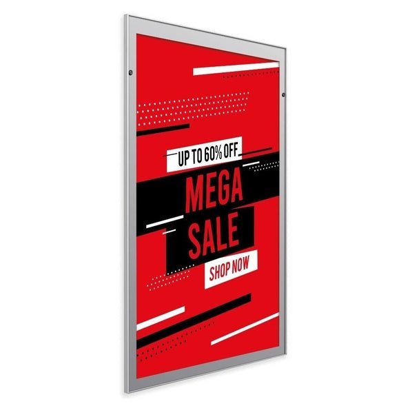 Wall-Mounted Pull-Down Poster Display – 40" x 60"