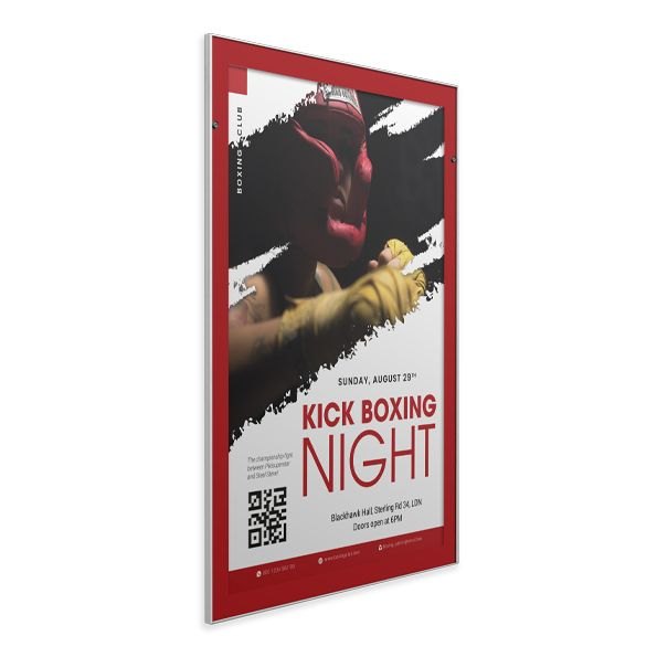 Wall-Mounted Pull-Down Poster Display – 40" x 60" – product photograph 2