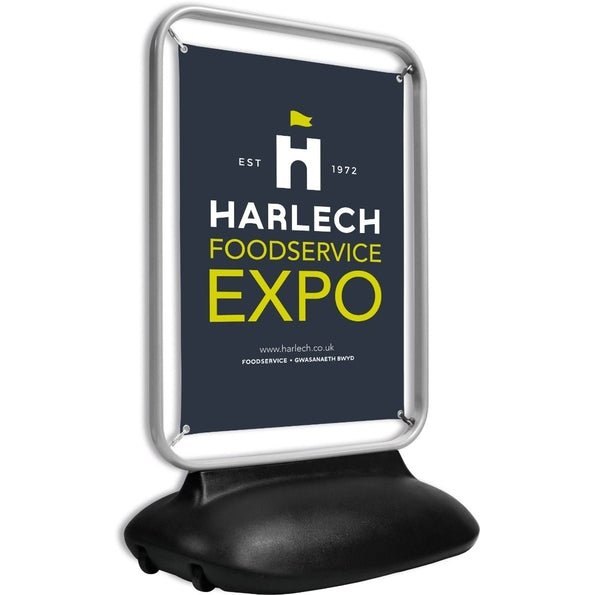 Water-Base Forecourt Banner Stand